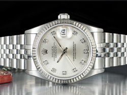 Rolex Datejust 31 Argento Jubilee 68274 Silver Lining Diamanti